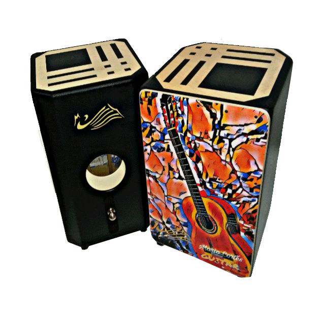 Flamenco Percussion Box (box-drum) By Mario Cortés. Mod. Guitar